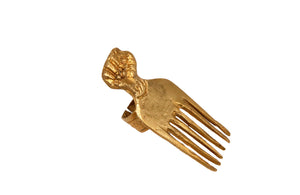 Brass Fist Comb Ring