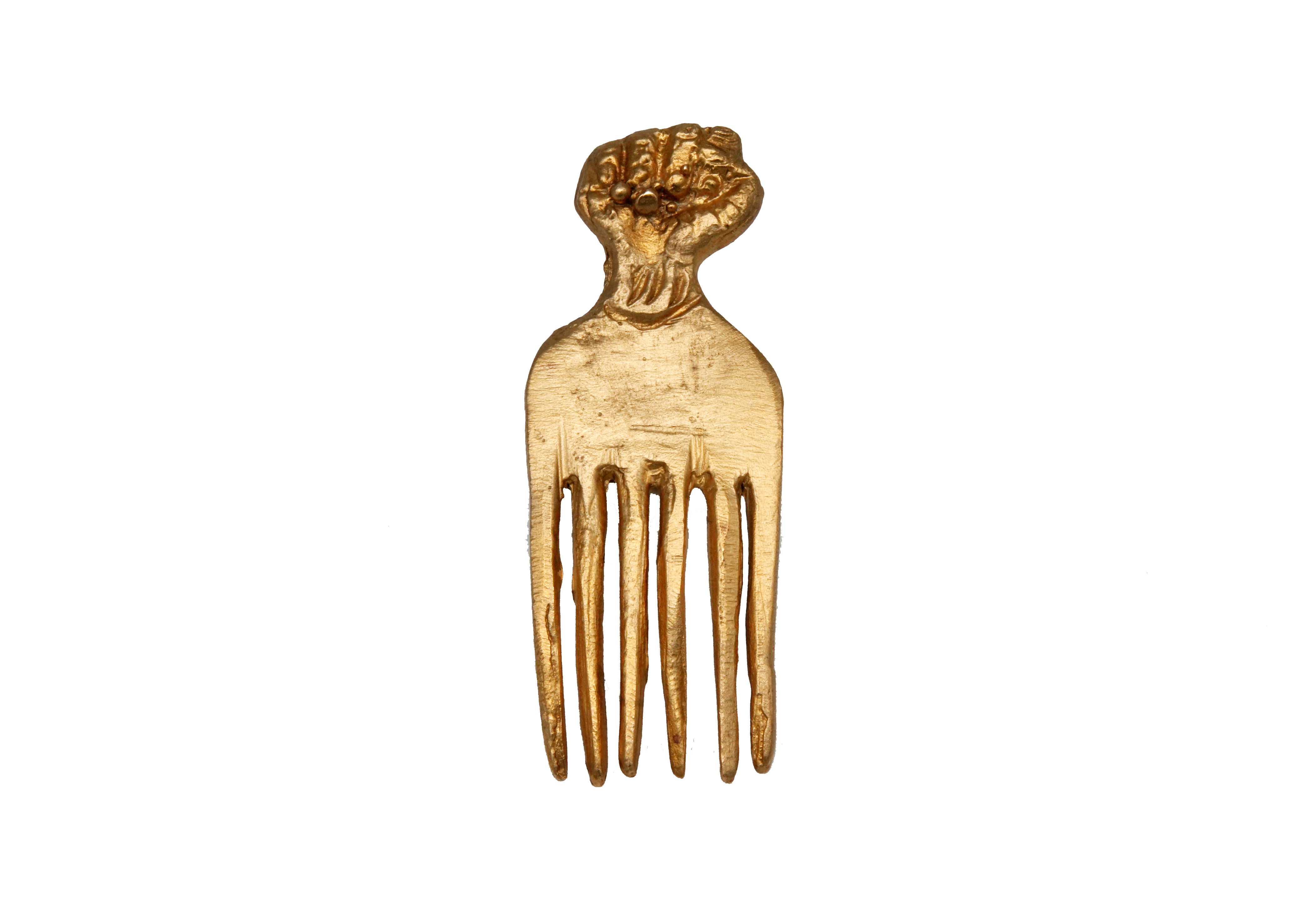 Brass Fist Comb Ring